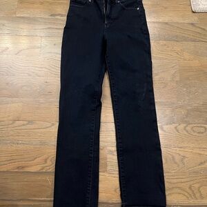 Express High Rise 90’s slim Women's Black Jeans Sz 4R